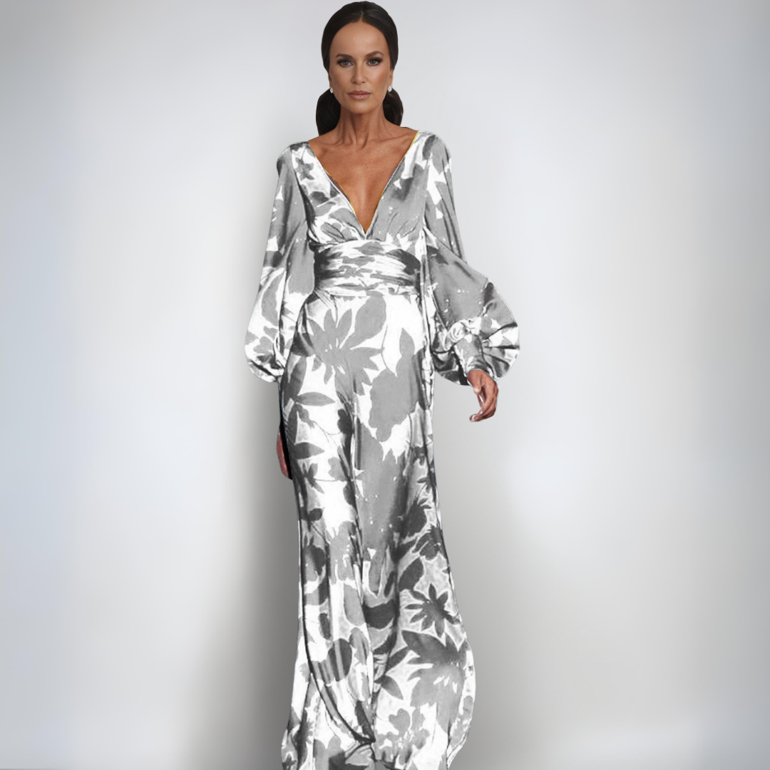 Alicja | Elegancka sukietka zawiniana w kwity 