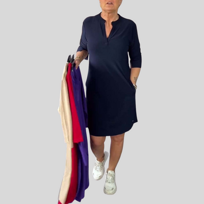 Simona | Elegancka sukienka z dekoltem w formie liter V