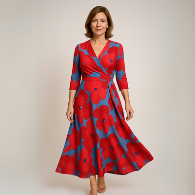 Nancy | Luksusowe kwiatowe sukienki maxi