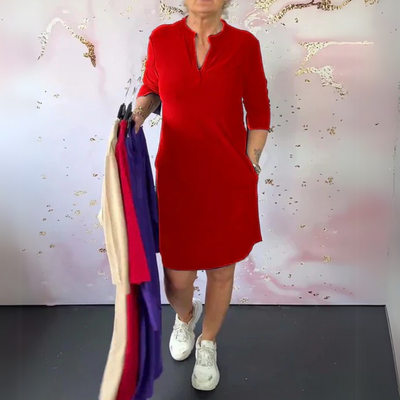 Simona | Elegancka sukienka z dekoltem w formie liter V