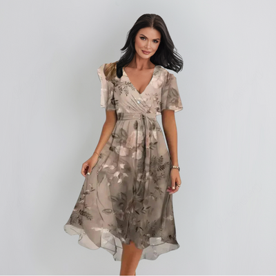 Lenka | Elegancka sukienka z dekoltem w kształcie litery V