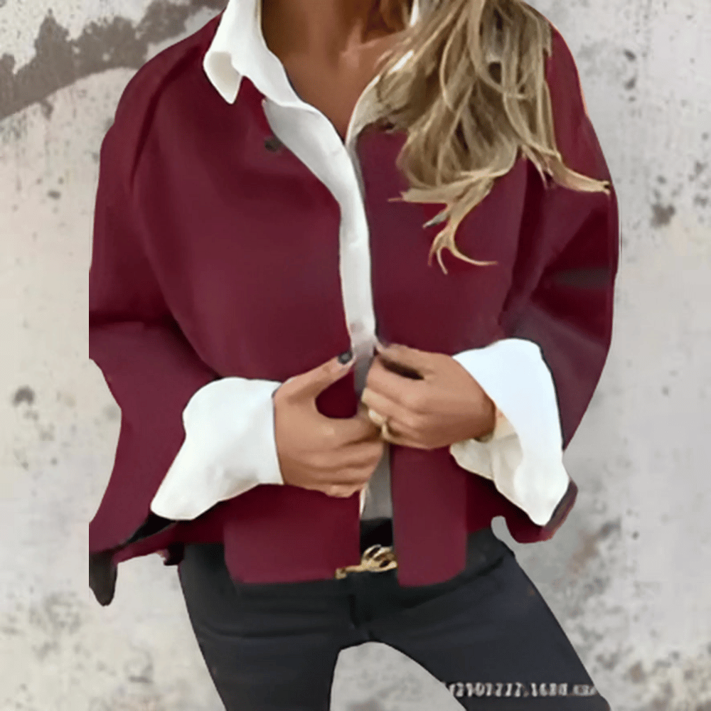 Bursztyn™ | Peleryna z eleganckimi, rozszerzającymi się rękawami