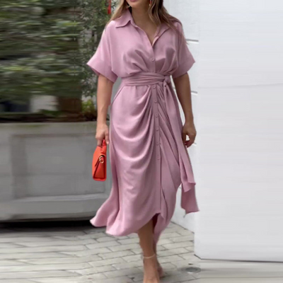 Nina | Elegancka sukienka maxi z kokardą