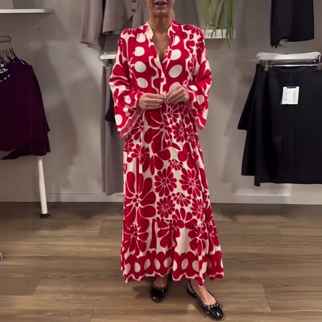 Talia | Eleganckie kwiecelis maxi sukienki