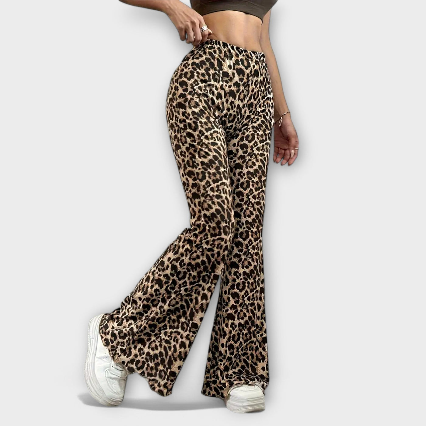 Spodnie Bootcut w Lwia Mankiet