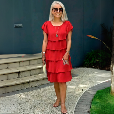 Zofia | Elegancka sukienka z delikatnej tkaniny 