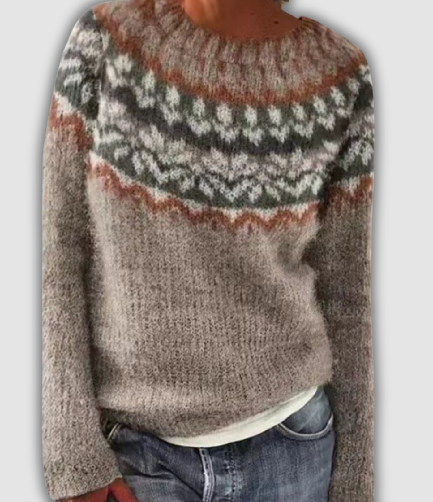 Thalea - Przytulny sweter w stylu retro
