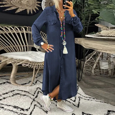 Wena | Elegancka sukienka jeansowa Boho