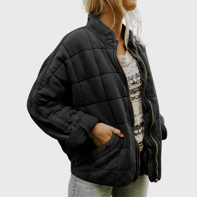 Josiane | Kurtka puchowa o eleganckim, oversize'owym kroju
