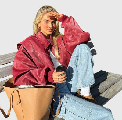 Casa | Kurtka Skórzana Oversize