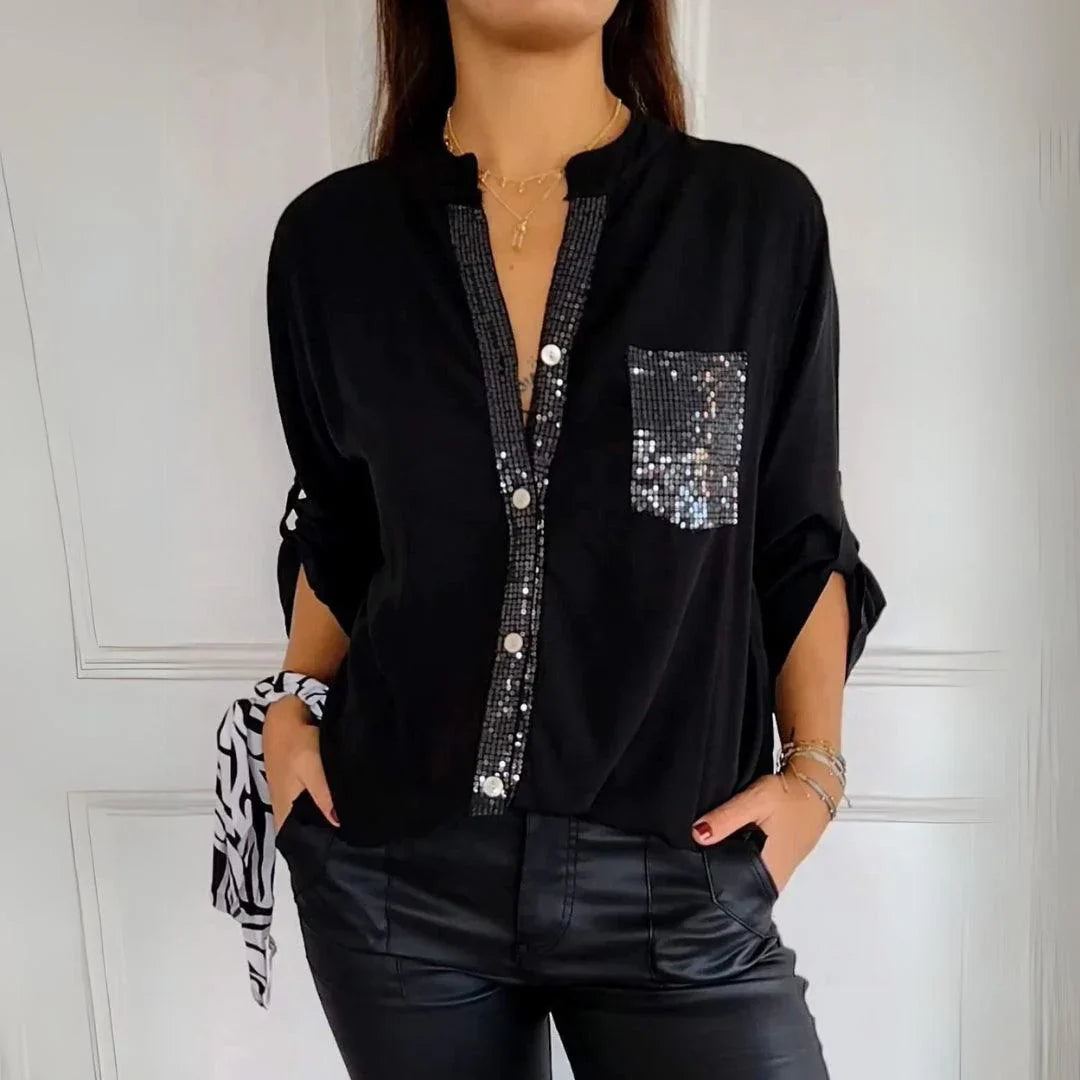 Alena | Elegancka bluzka bez zagnieceń 