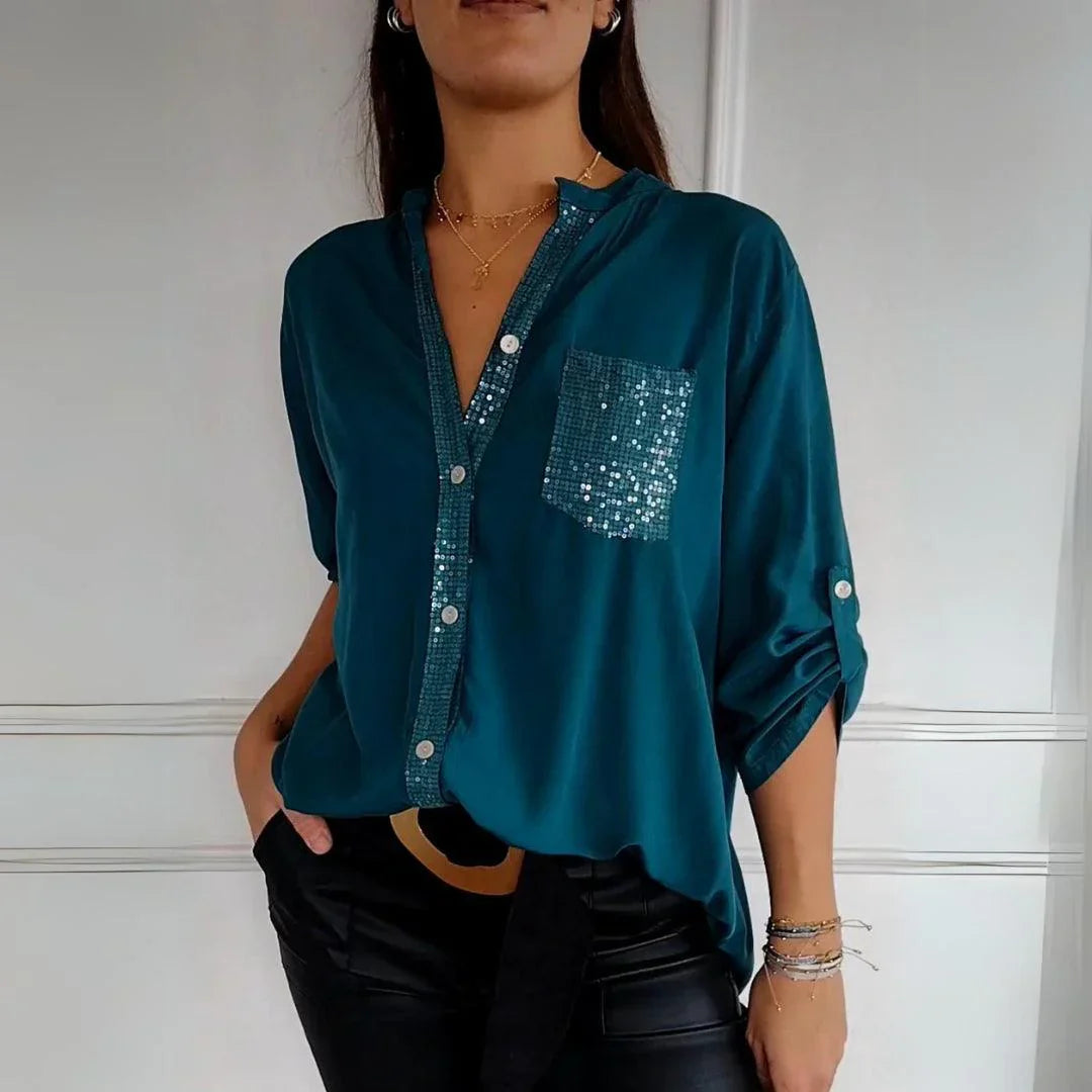 Alena | Elegancka bluzka bez zagnieceń 