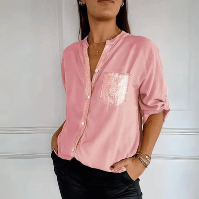 Alena | Elegancka bluzka bez zagnieceń 