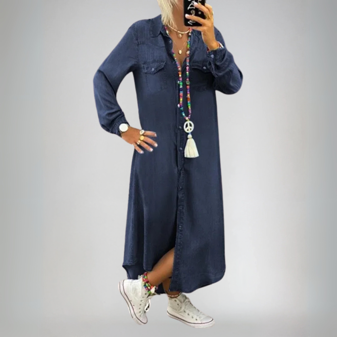 Wena | Elegancka sukienka jeansowa Boho
