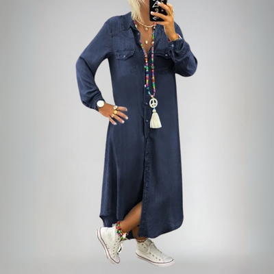 Wena | Elegancka sukienka jeansowa Boho